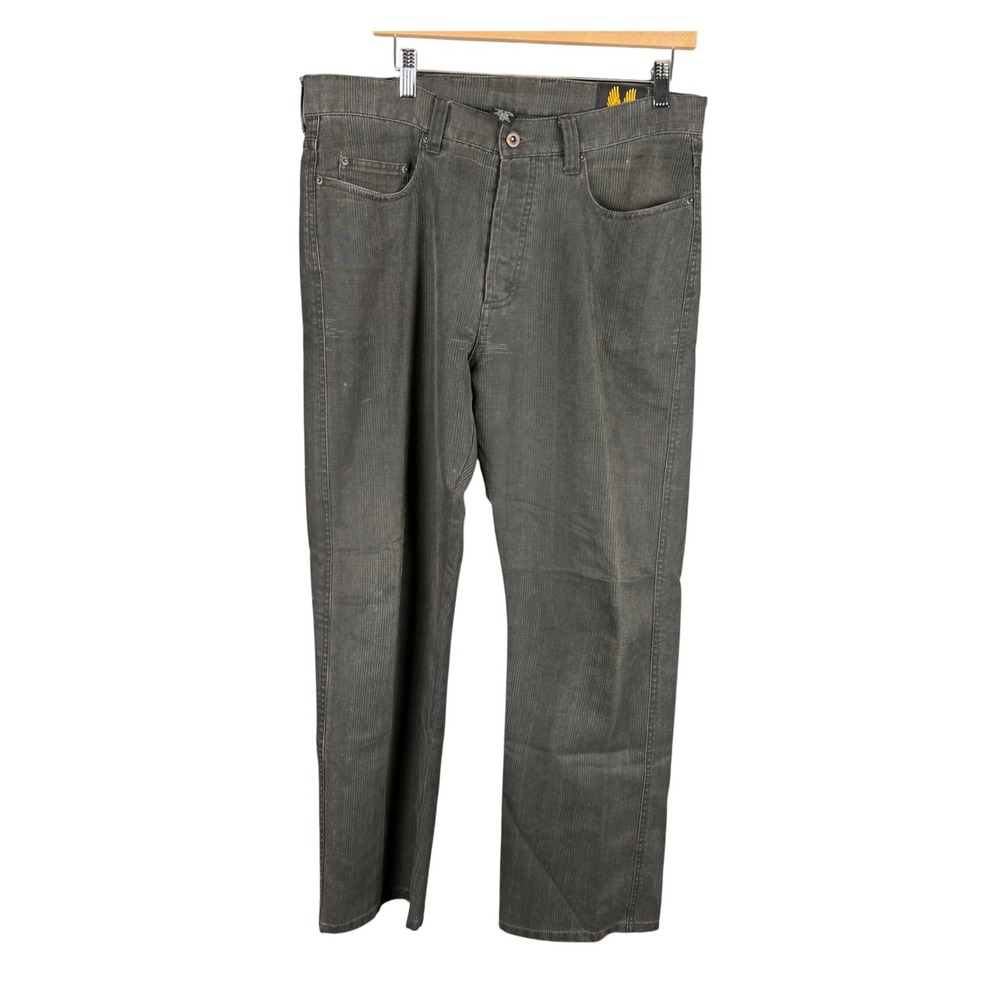 Lyle & Scott Mens Gray Pinstripe Straight Leg Pants Size 34x31 H61174